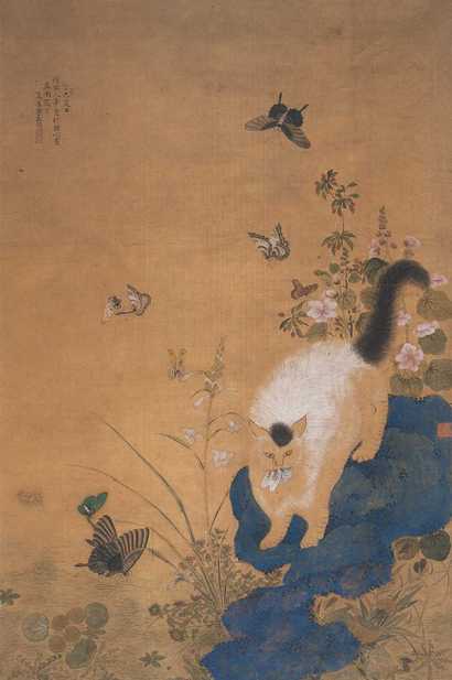 李敦谟 丁巳（1857年）作 耄耋图 立轴
